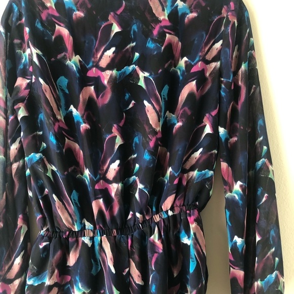 Lucca Couture Navy Abstract Print Shorts Romper - Picture 8 of 9